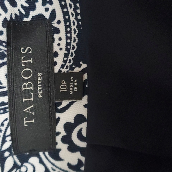 TALBOTS Printed pencil shirt 10P - Picture 2 of 6